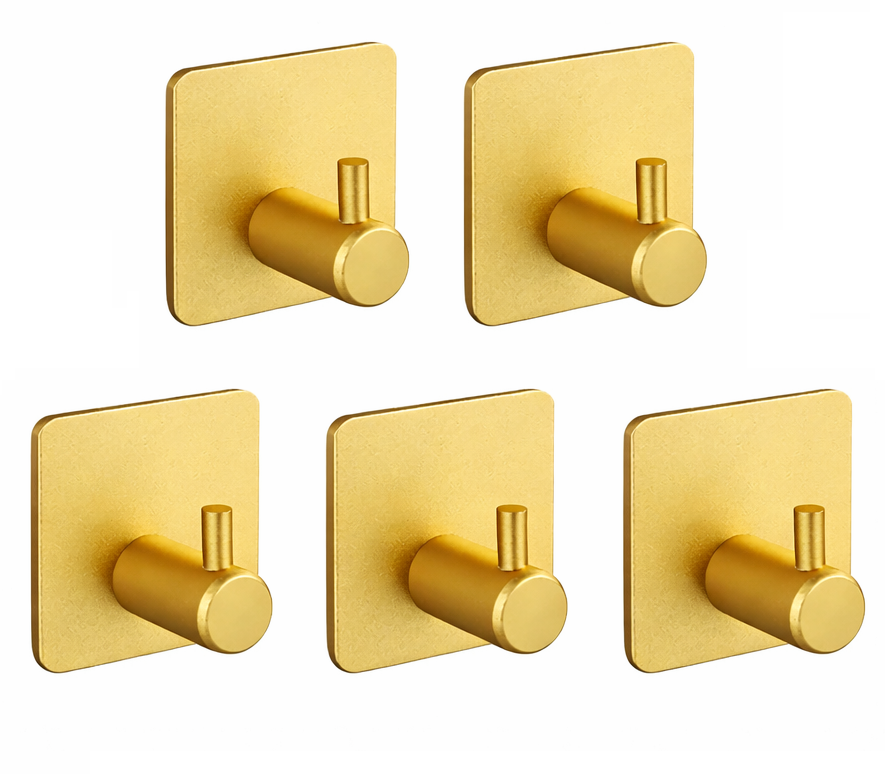 Perchero de Pared Autoadhesivo Acero Inoxidable. Ganchos